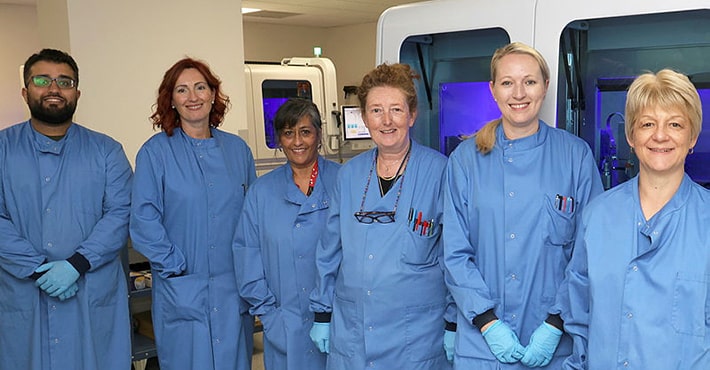 cytology lab team